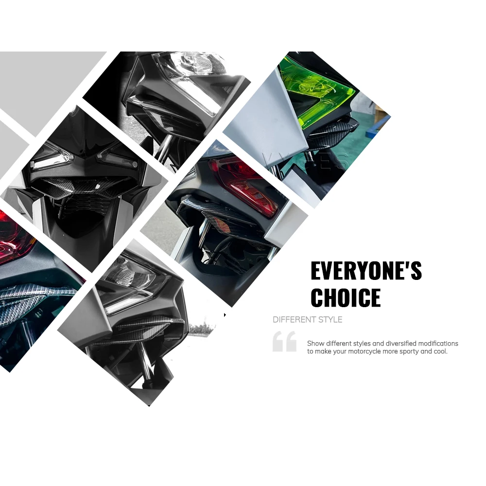 For YAMAHA XMAX 300 XMAX300 X-MAX 2023 2024- Motorcycle Front Fairing Beak Extender Front Spoiler Winglet Aerodynamic Wing