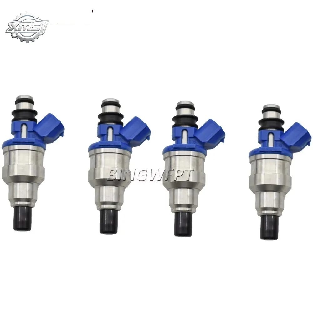 

Inyectores de combustible de 4 piezas, 195500-1970, 1955001970, MB6S713250, B6S713250, para Mazda MX3, MX5, MIATA 626, 929, MX6,