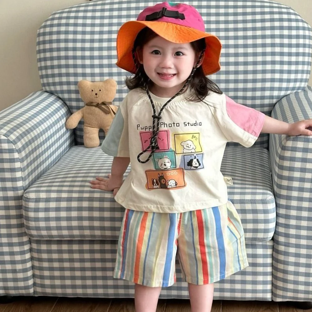 

Korean Baby Children Bucket Cap Summer Waterproof Sunscreen Hat Quick-dry Outdoor Fisherman Caps 3-7 Years