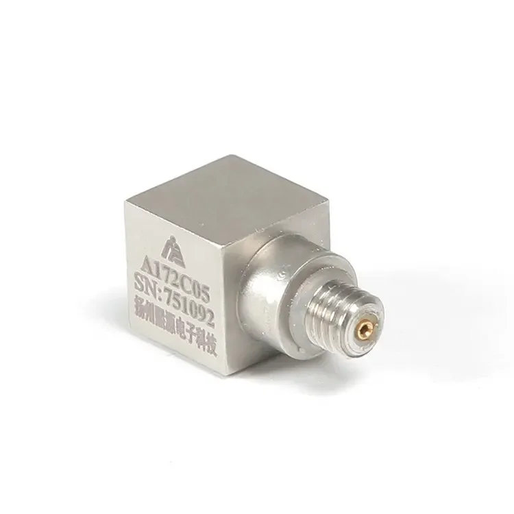 PE Uniaxial Charge A172C05 5pC/g Vibration Acceleration Miniature Accelerometer For Universal Vibration Measurement