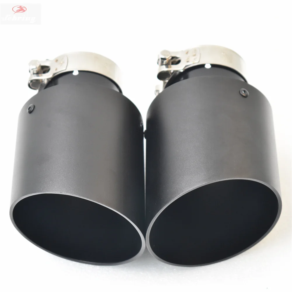 1piece Aluminum Alloy Matte Black Stainless Steel Exhaust Muffler Car Auto parts Modified Tip tail accessories e46 f30 xf