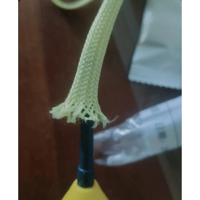 4-25mm Insulating Sleeve Aramid Fiber Braid Network Management Electric Wire Protect Hose High Temperature Resistance Lenght 10M