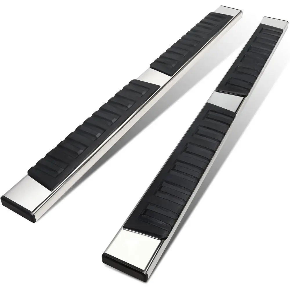 

Flat Running Boards Side Step Bars Compatible with 2007-2018 Chevy Silverado GMC Sierra 1500 2500HD 3500HD Extended Cab,STEPB-A-