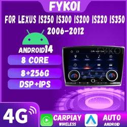 Android15 For Lexus IS250 IS300 IS200 IS220 IS350 2006-2012 Car Radio Automotive Multimedia Tesla Screen Carplay Auto Bluetooth