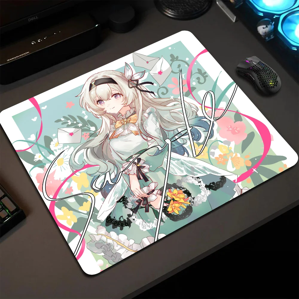 

Firefly Honkai Star Rail Mousepad Small LockEdge Mouse Pad For Gamers Computer Desk Pad Rectangular Anti-slip Rubber