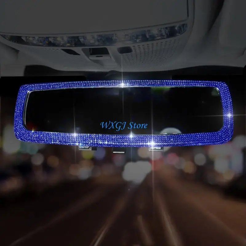 

37JE Crystal Diamond for Sparkle Universal Car Interior Rear View Mirror Driving Safe