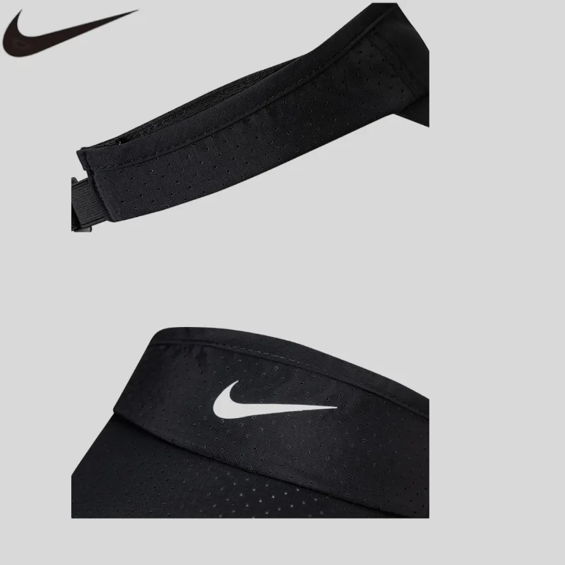 Nike 3brand  Empty Top Hat Boys and Girls Sun Hat Mesh Breathable Youth Tennis Visor N32533107GS-001 view 2