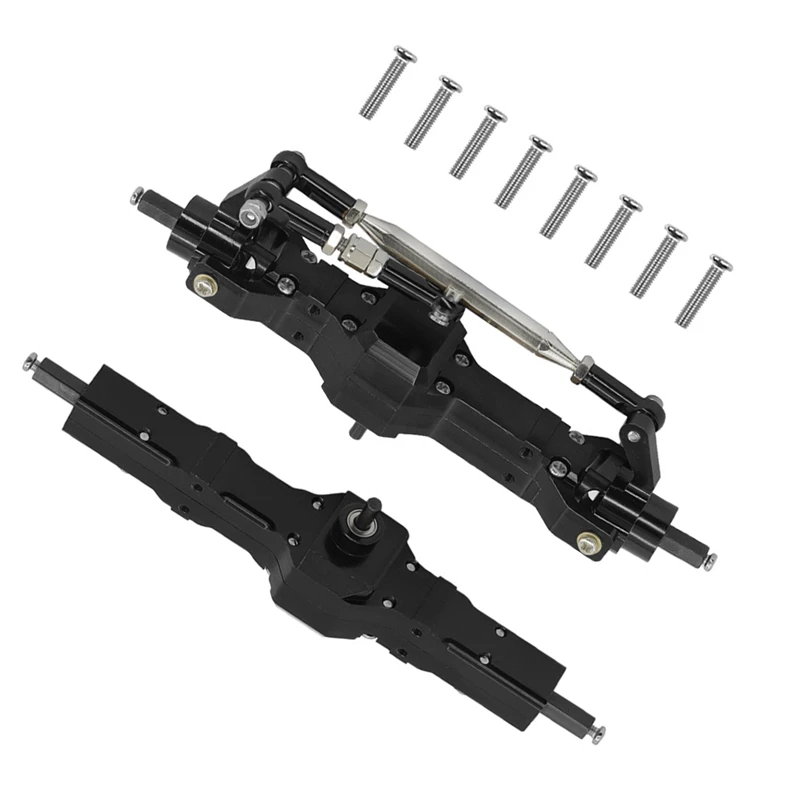 RC Car Metal Front And Rear Axle Assembly Kit For WPL C14 C24 B14 B24 B16 B36  Feiyu RC Car Update Parts