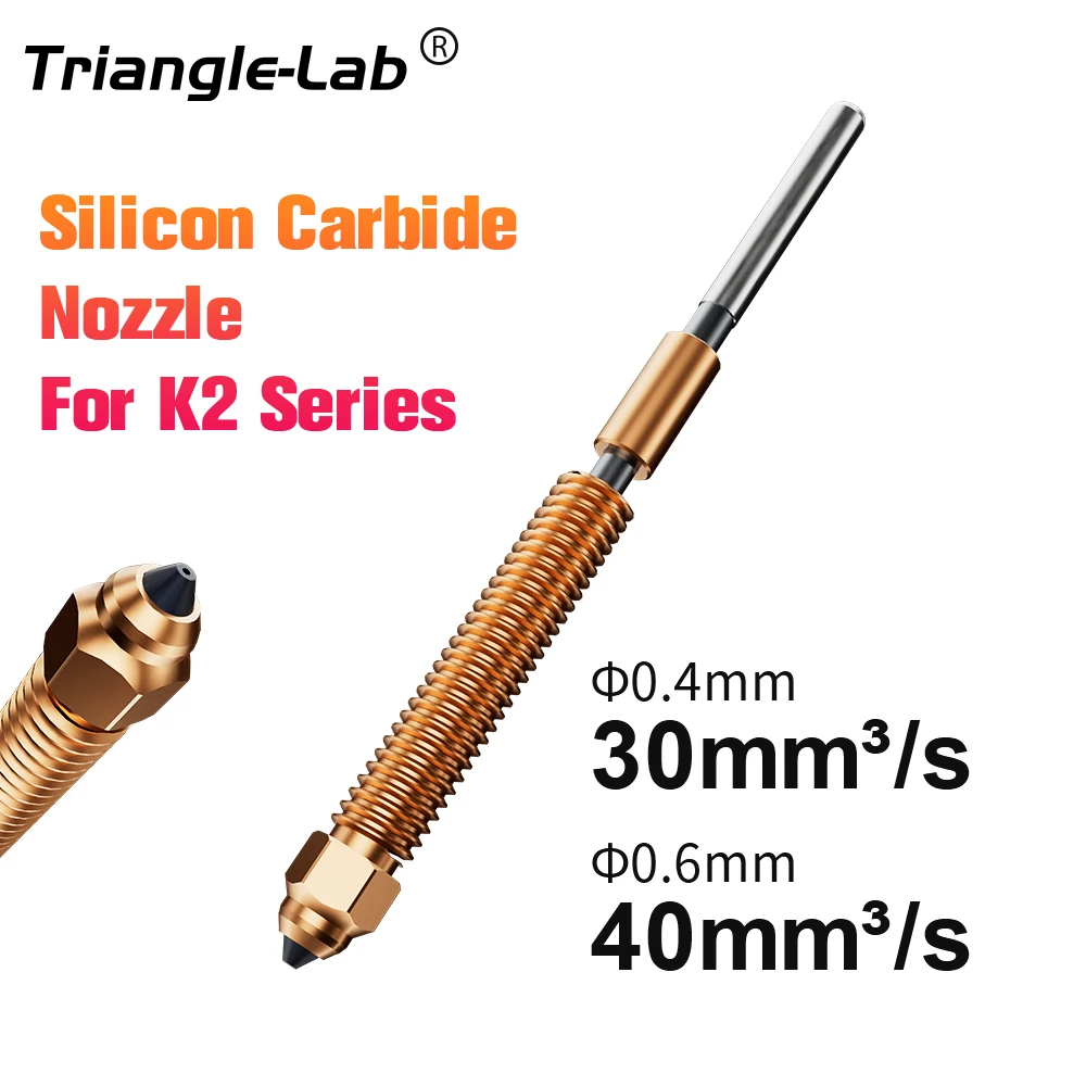 Trianglelab&Phaetus Creality K2 Plus Nozzle  Endcoat Silicon Carbide Nozzle Quick-Swap Nozzle Kit For Creality HI Series