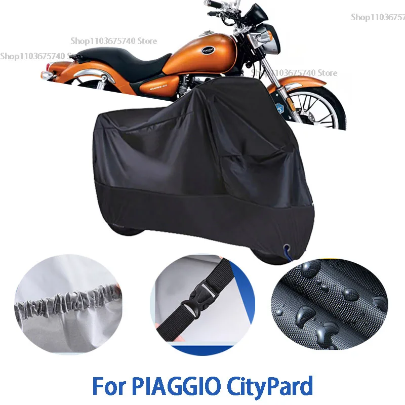 

Полные чехлы для мотоцикла PIAGGIO CityPard, автомобильные чехлы на открытом воздухе, защита от солнца, пыли, без ушей, утолщенные оксфордские чехлы, аксессуары