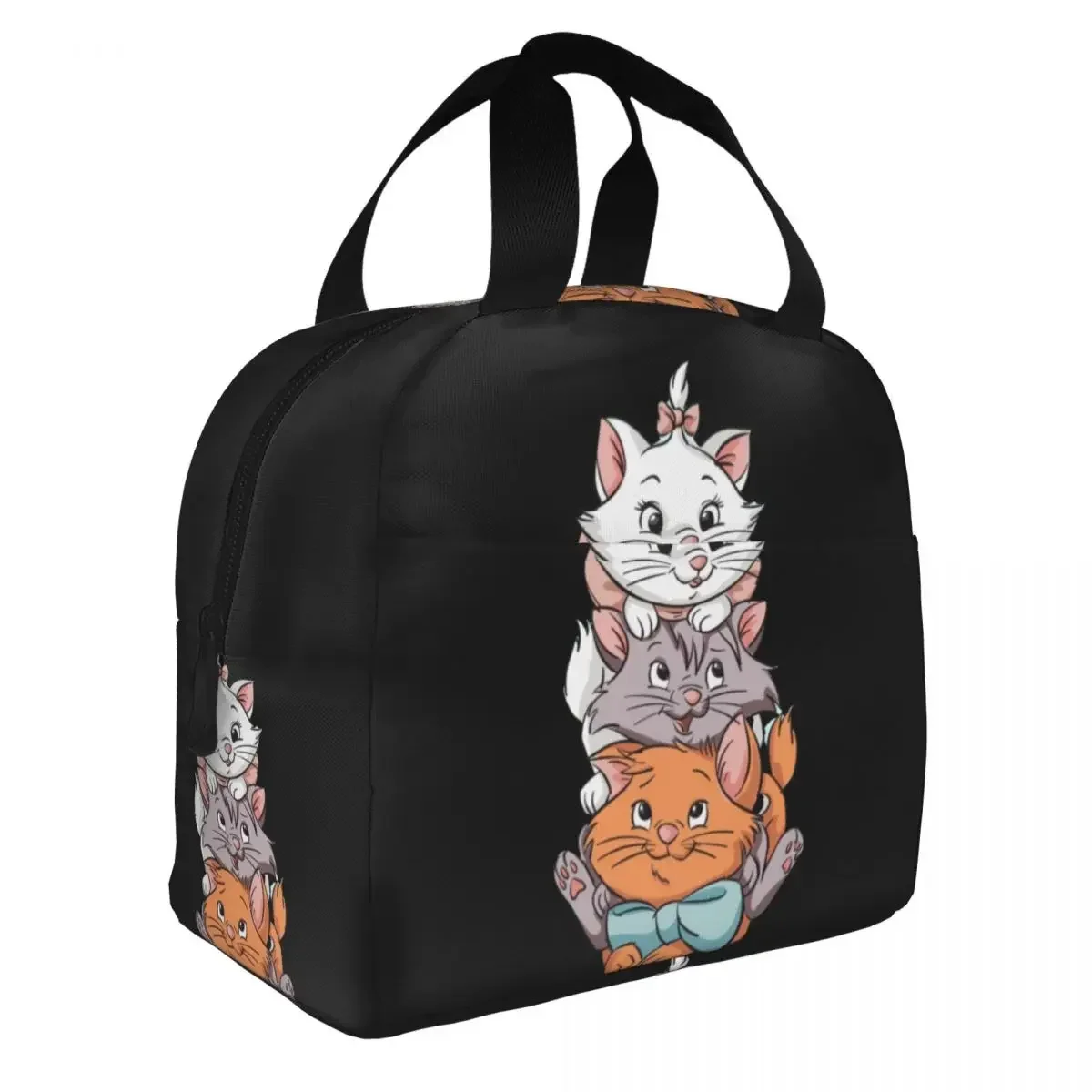 Aristocats Cats Marie Berlioz Toulouse Insulated Lunch Bag Leakproof Meal Container Thermal Bag Tote Lunch Box Office Men Women