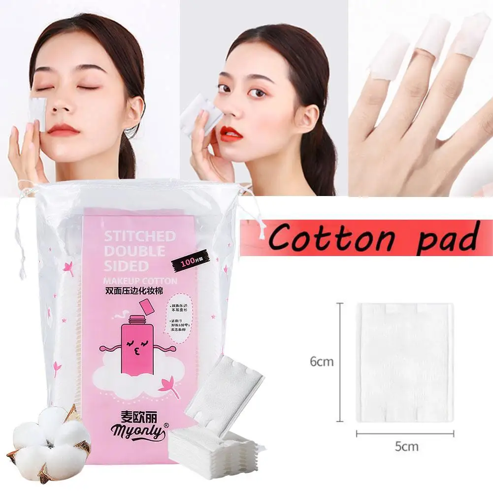 Tampons de coton de maquillage scellés, bouffée de coton, nail art, voyage GT cosmétique, enlever les tampons de coton avec sac, 50 pièces, 100 pièces, 222 pièces