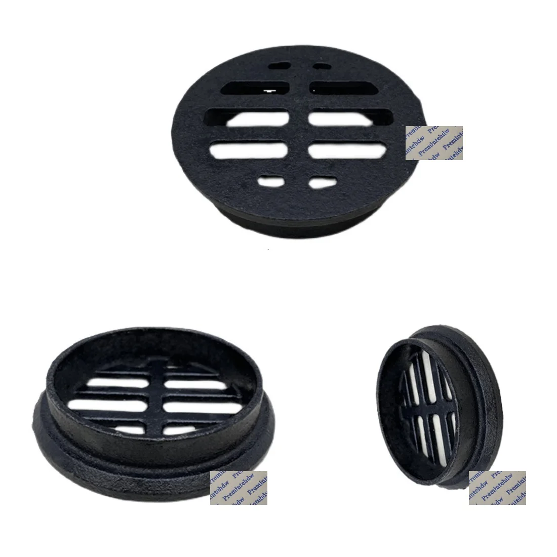 

1Piece Cast Iron Flat Atrium Downspout Balcony Pipe Insert Drain Strainer Grate