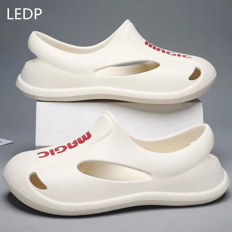 Eva Sandals for Men Casual Round Toe Platform Outdoor Waterproof Comfortable Trendy All-match Breathable Wear-Resistant Shoes