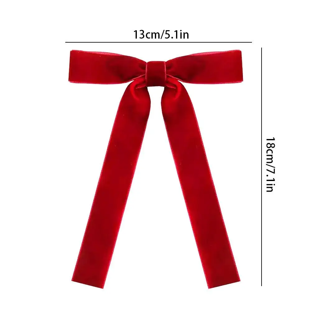 12/24 pcs/set Vintage Christmas Tree Bows Velvet Red Velvet Ribbon Bow Versatile Usage Christmas Tree Decoration