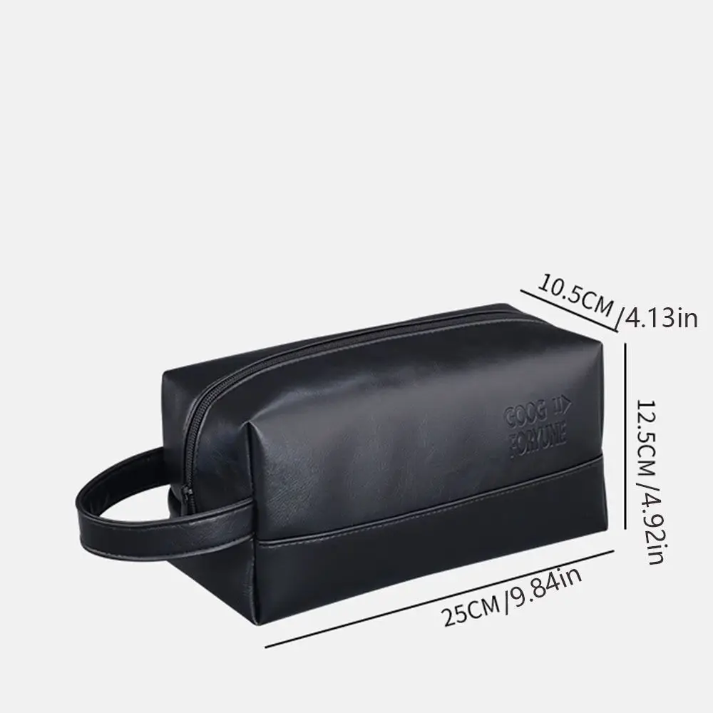 المحمولة مقاوم للماء الرجال غسل حقيبة أدوات الزينة سعة كبيرة متعددة جيب بولي Makeup ماكياج الحقيبة يده سستة الأعمال حقيبة مستحضرات التجميل الرجال