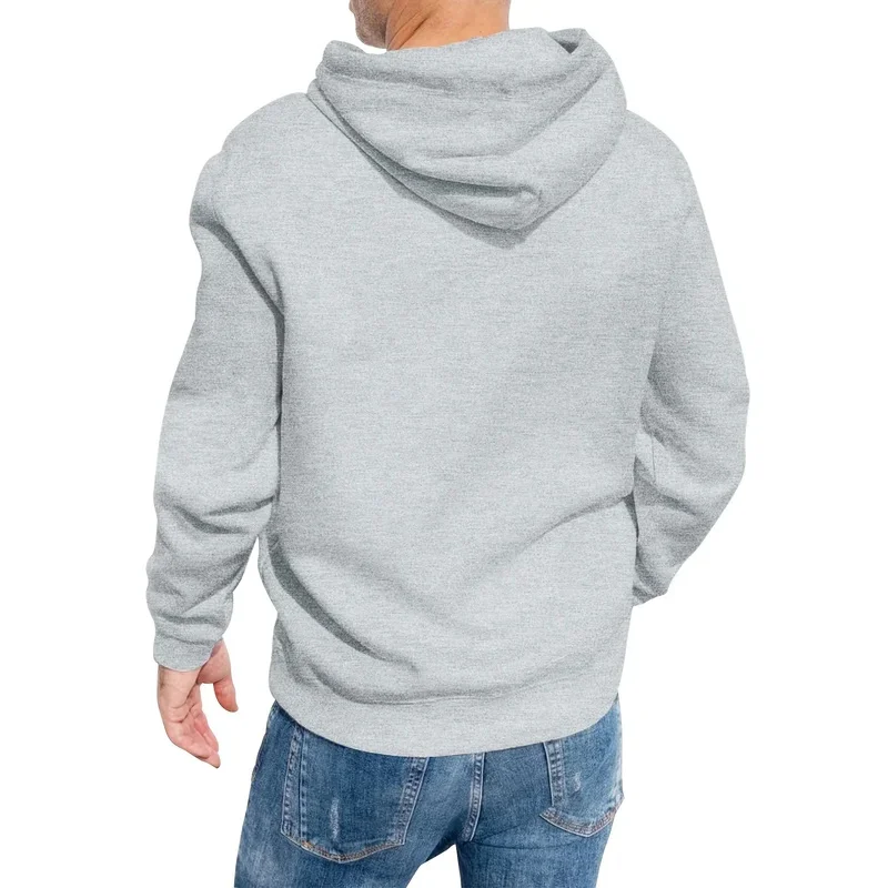 الرجال الخريف والشتاء المألوف عارضة فضفاض المتضخم ميلانو 96 المطبوعة الصوف البلوز مقنعين طويلة الأكمام البلوز