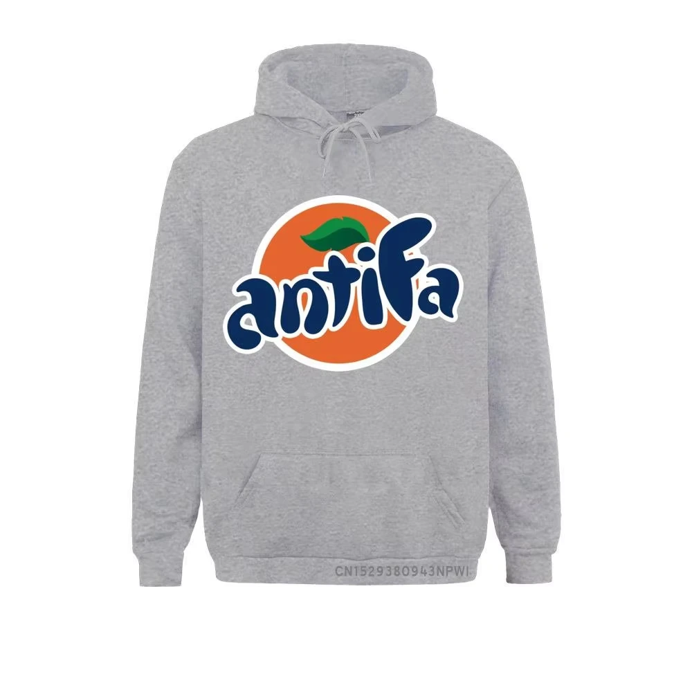 Harajuku Men's Antifa Hoodie Single sided Straight edge Sweater Fashion Style New Winter Series Outdoor Sports Warm Hoodie