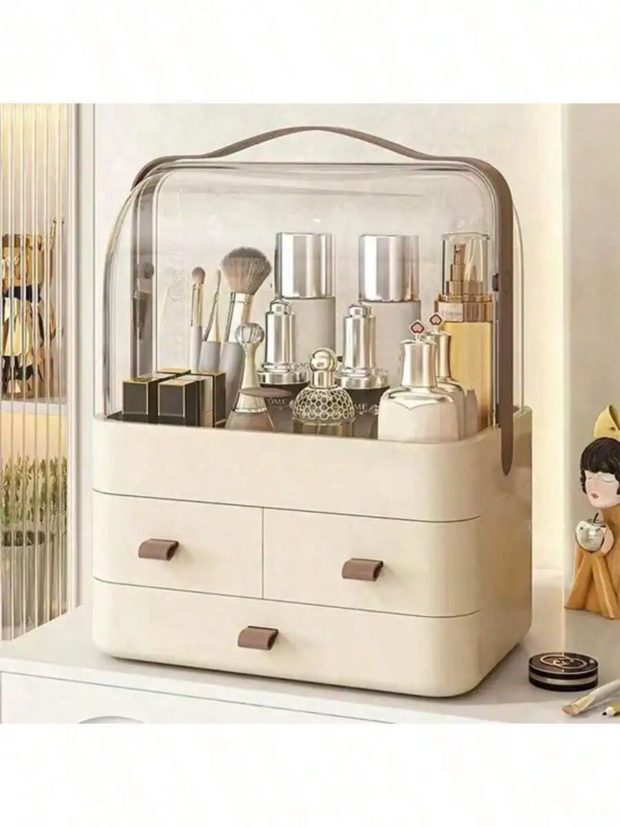 

1pc High-End Large-Capacity Makeup Organizer for Cosmetics Jewelry Back to School & Holiday Decor