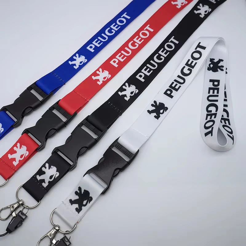 النايلون سيارة المفاتيح الخصر معلقة Keyrings لبيجو 106 207 208 301 306 307 308 407 408 508 2008 4008 5008 الديكور #1