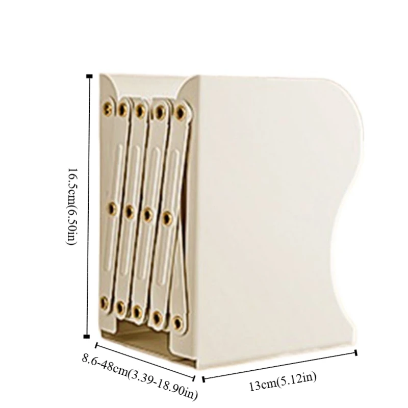 Multifunction Retractable File Sorter Rack Foldable Home Office Display Bookshelf Metal Magazine File Bookstand Book Holder