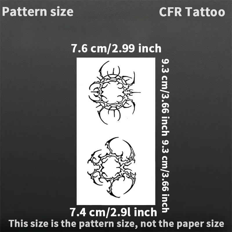 Sexy Asymmetric Totem Herbal Juice Tattoo Sticker Women Man Festivals Accessories Charm Temporary Face Tattoos Cool Stuff Art