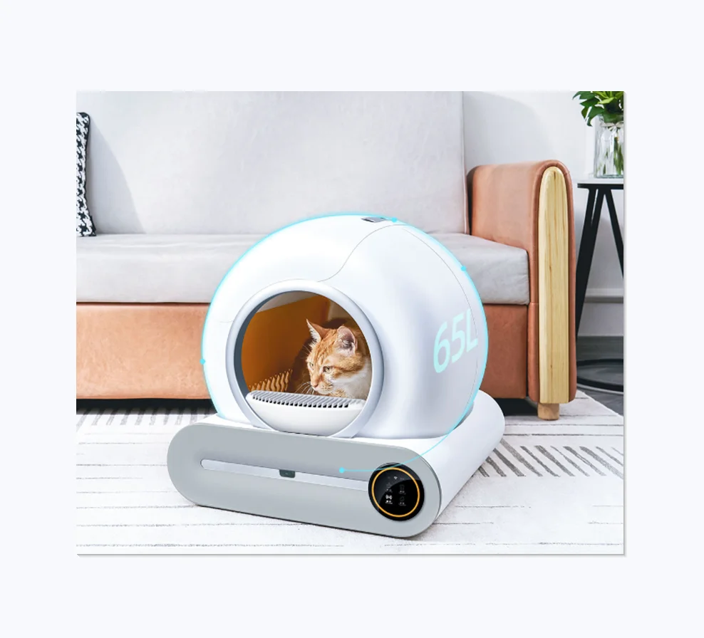 

Deodorization Europe US Hot Smart Cleaning Cat Toilet Automatic 65l Large Cat Box Cat Litter Box