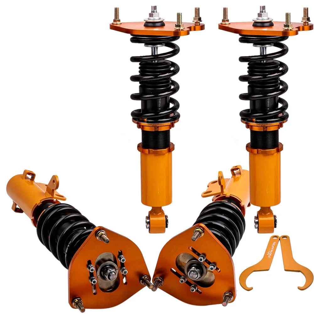 Regulowany kompletny zestaw cewek do Mitsubishi Eclipse 4G 06-12 Galant DJ 04-12 Amortyzatory Coilovers Rozpórki Sprężyny zawieszenia