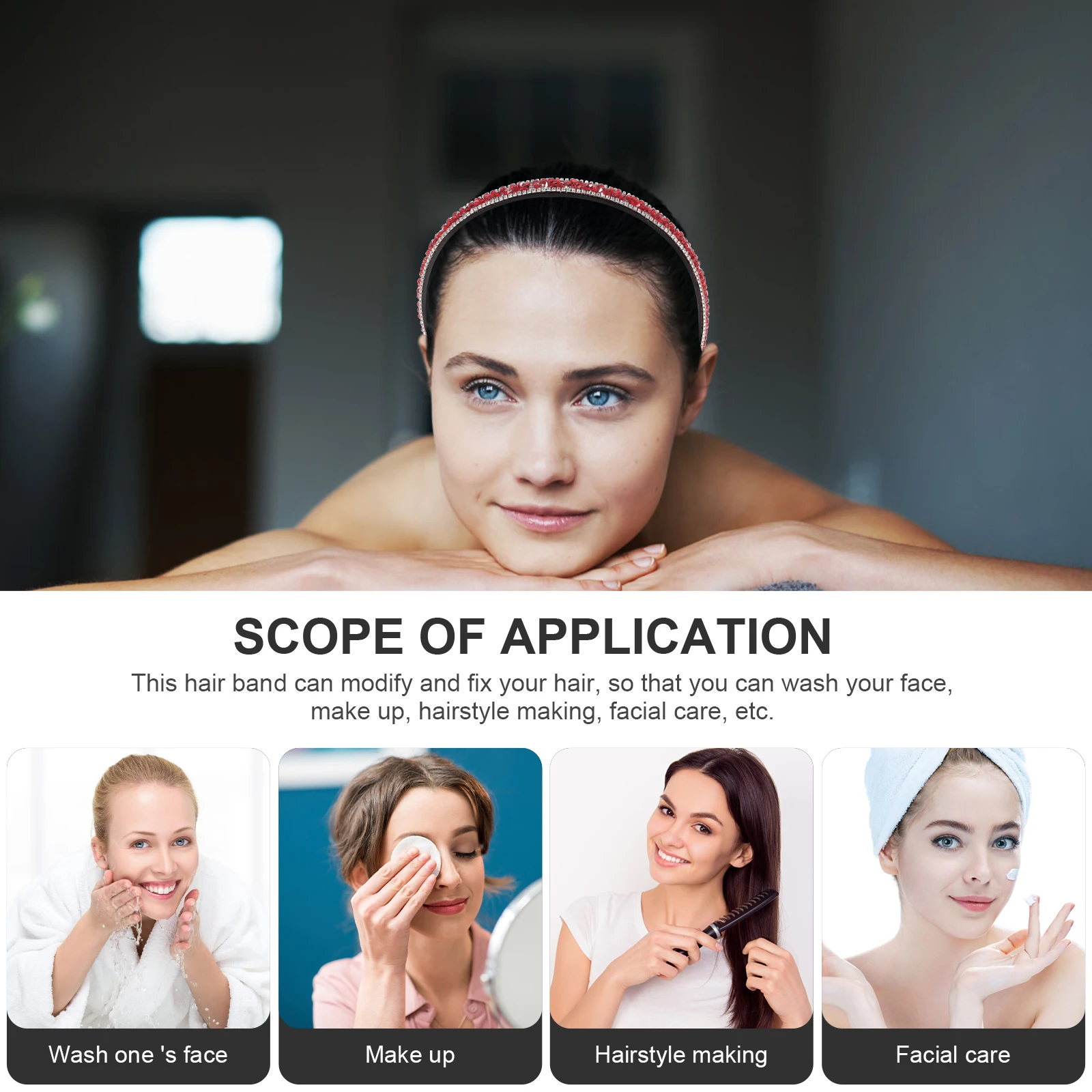 

Повязка на голову со стразами, черные стразы, свадебные аксессуары для волос для девочек, невесты, элегантная, долговечность