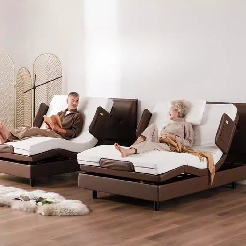 Camas para idosos, cama elétrica para pessoas com deficiência, levantamento doméstico, multifuncional, inteligente para idosos, móveis com colchão