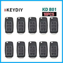 10pcs KEYDIY B01 LUXURY Universal Remote Key for Toyota Style 3 Buttons KD Car Remote Key for KD900/KD MINI/KD-X2 Key Programmer