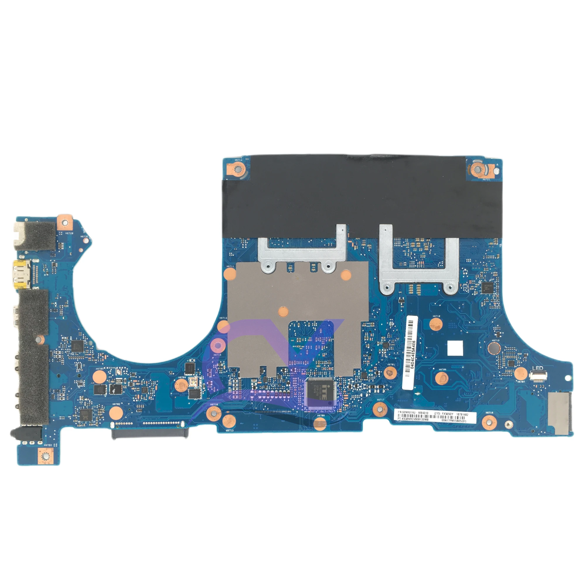 Fx505dy laptop motherboard für asus tuf gaming fx505d fx705dy fx505 mainboard mit R5-3550 R7-3750 rx560 100% funktioniert gut