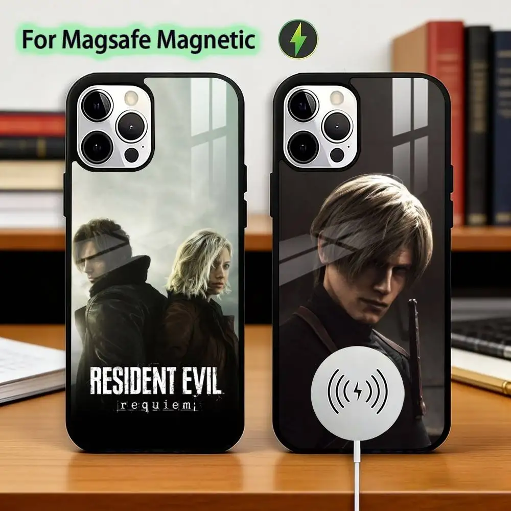 

RER Ganme R-Resident Evil R-Requiem Phone Case For iPhone17,16,15,14,13,12,11 Plus,Pro Magnetic with Magsafe Wireless Charging