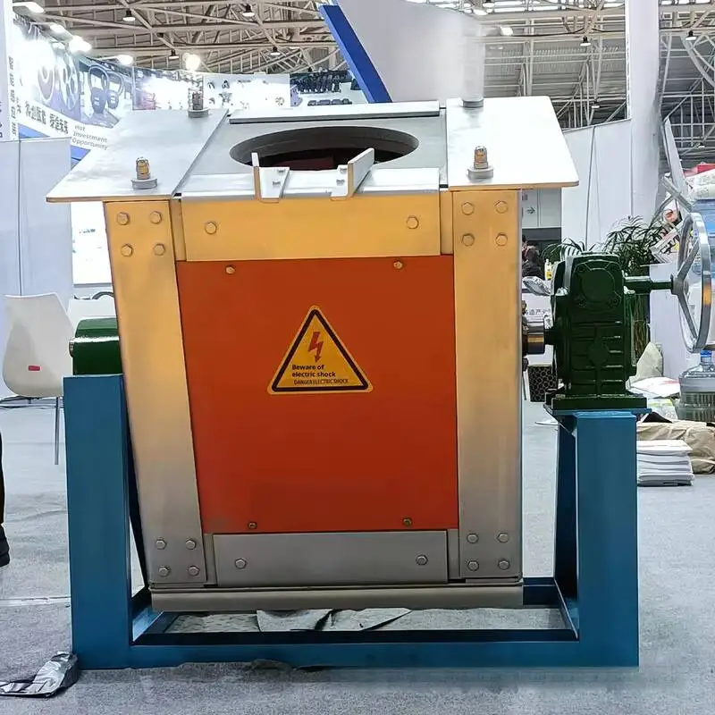 100 kg-200 kg Capacid 380 V 2000 High production medium frequency stainless steel fusion furnace