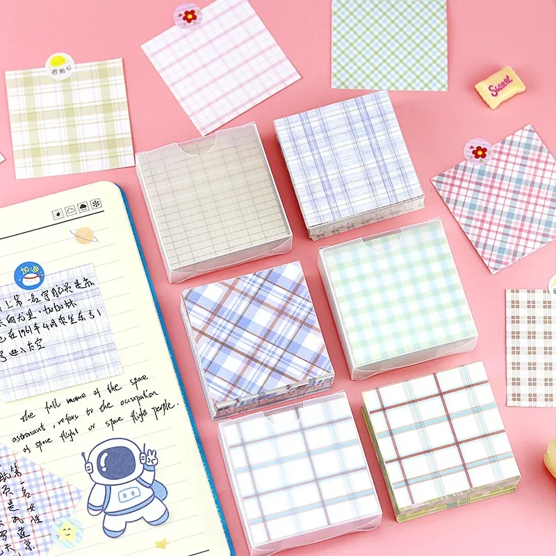 

Sticky Notes 200 Sheets Pack 5 Styles Index Memo Pad with Storage Box Grid Design Stationery Supplies