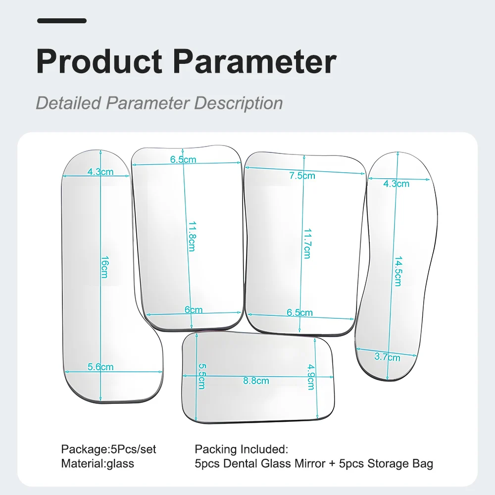 Dentistry Orthodontic Mirror Photography Double-Sided Mirrors Dental Tools Glass Material Intra Oral Reflector