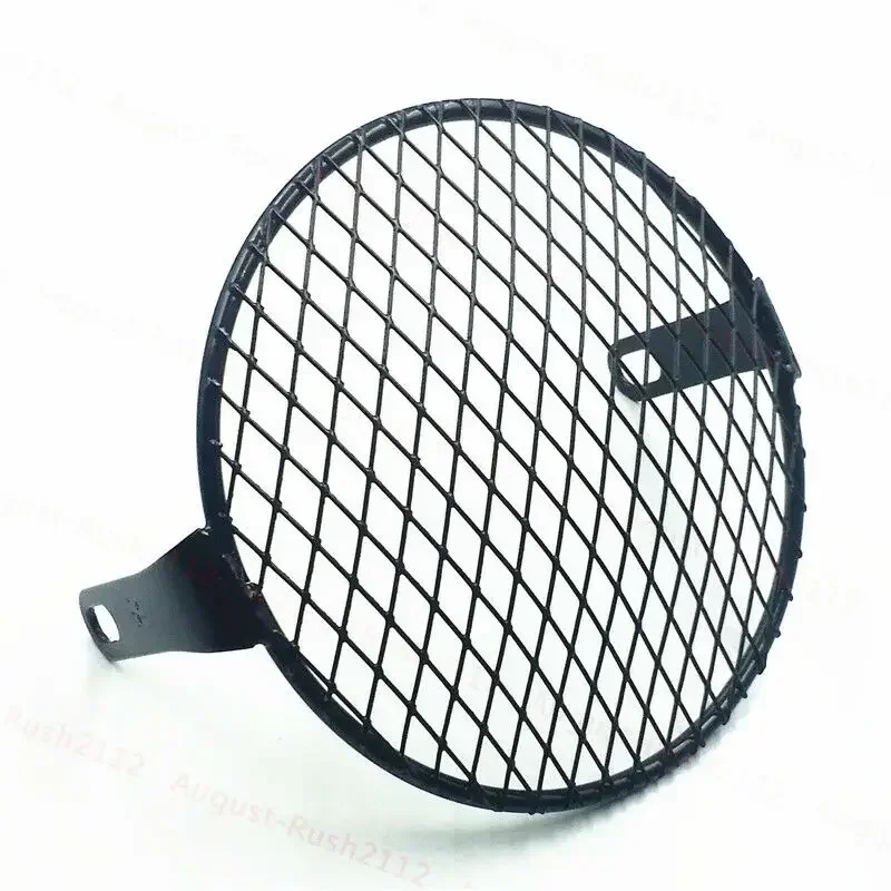 Retro Grill Diamond Side Mount Headlight Cover Mask Cafe Racer Old School Bobber