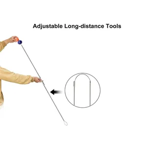 كرة أسلاك الفولاذ المقاوم للصدأ لباب السيارة ، أدوات القفل ، مستلزمات عالية الجودة ، 60 سم / 100 سم أفضل 12 جهاز لفتح باب السيارة - رقم 11