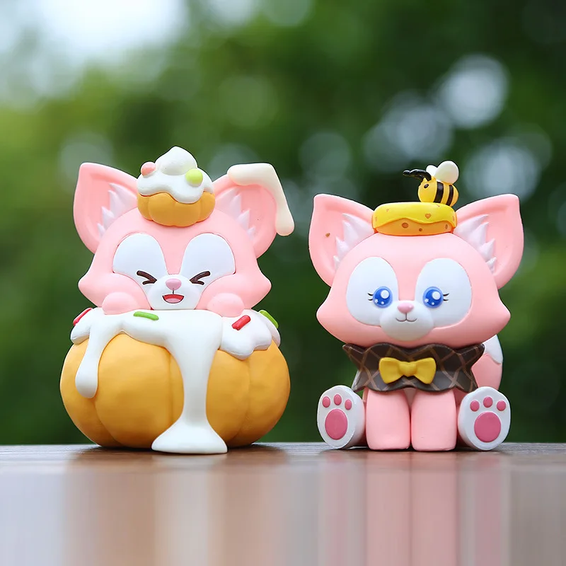 6 stks/set LinaBell Leuke Roze Vos Cartoon GK Model Cake Toppers meisje Verjaardag Decoratie voor kinderen Feestartikelen Geschenken