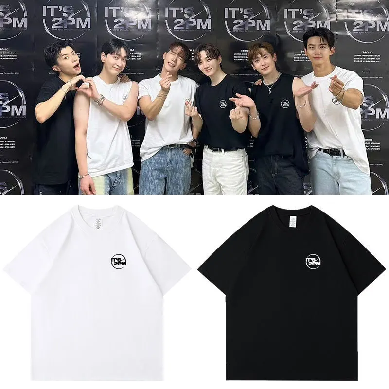 2pm Concert Same T-shirt Kpop Women Men Summer Cotton Short Sleeve Tee Korean Popular Fashion Clothes Casual Oversized T Shirt