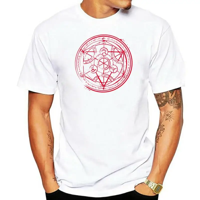 Men t shirt Short sleeve Transmutation Circle Women t-shirt tee tops