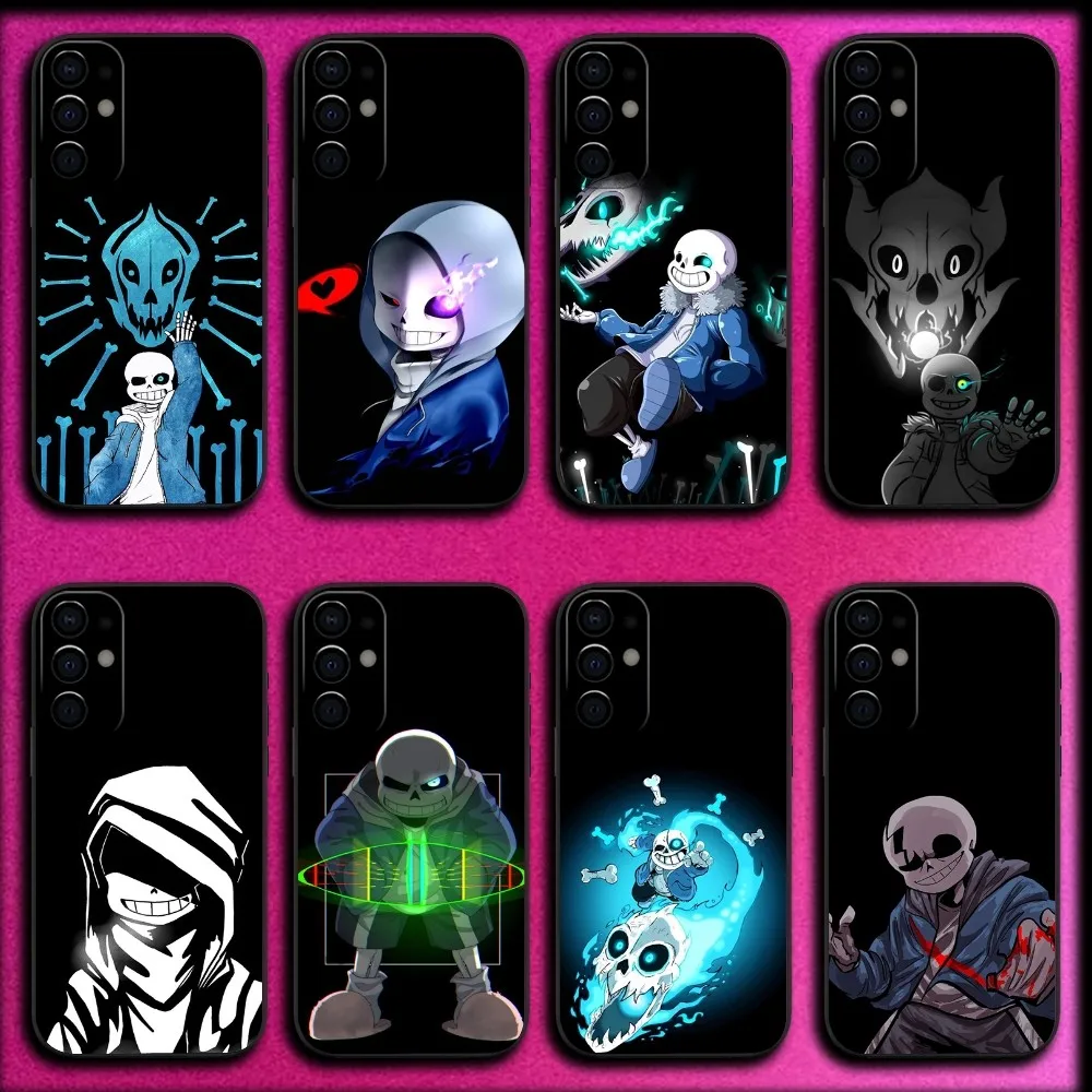 

Undertale Sans Doggo Phone Case For Samsung S25,S24,S21,S22,S23,S30,Ultra,S20,Plus,Fe,Lite,Note,10,9,5G Black Cover