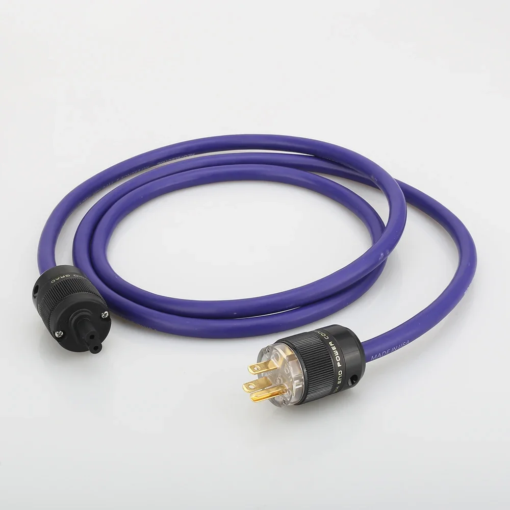 Audiocrast HIFI Figure 8 Power Cable IEC C7 EU US Plug OFC Copper Audiophile Power Cord For CD Player DAC Turntable