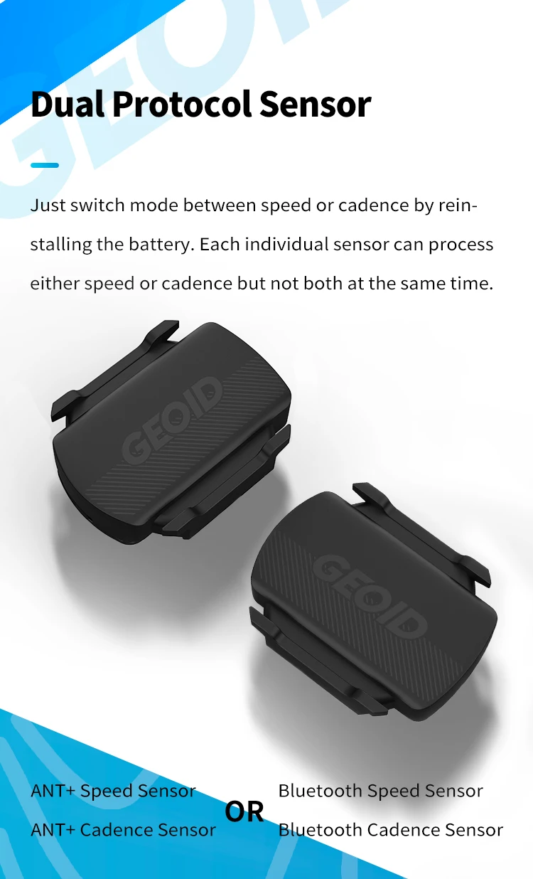 GEOID CS600 Geschwindigkeit Trittfrequenzsensor IPX66 für Radfahren Drahtloser Fahrradcomputer Für GARMIN Bryton Wahoo Rennrad MTB kompatibel – Detail 2
