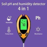 Soil PH and Humidity Tester Nutrient Water Tester High Precision Household Gardening Flower Grass Fertility Meter 1PC