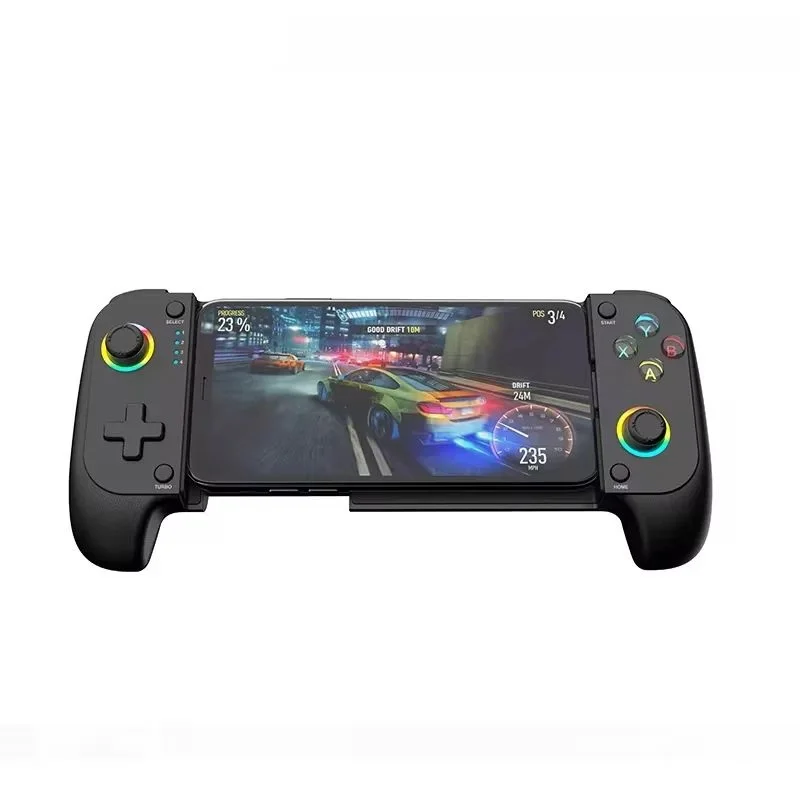 S STK-7009F Stretchable Wireless Game Controller Dual RGB Light Hall Sense Joystick Mechanical Buttons Multifunction Handle