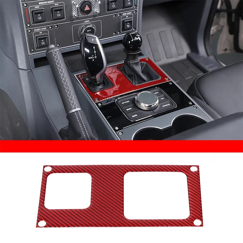 

For Ineos Grenadier 2020-2024 soft carbon fiber car styling car center control gear panel sticker car interior accessories