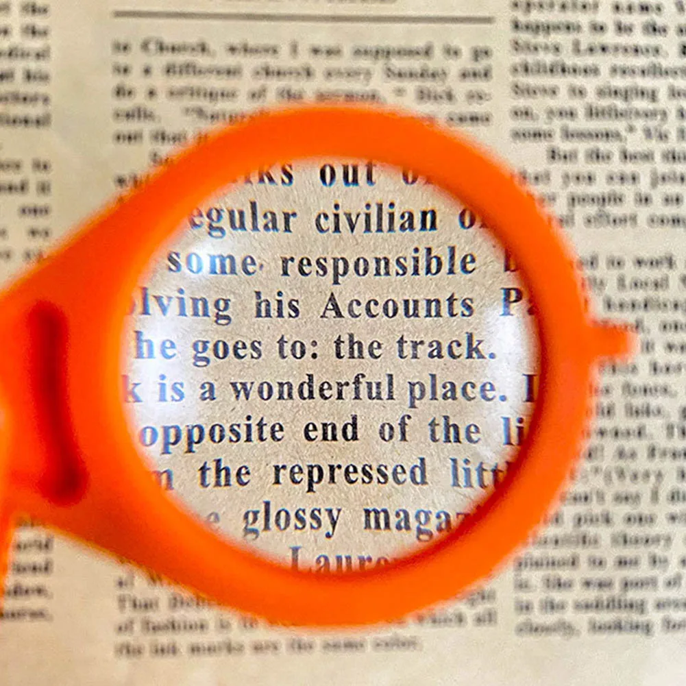 10X Mini Magnifier jewelry Reading Magnifying Glass Loupe Portable Folding Pocket Keychain Magnifier  34/38mm for stamps coins