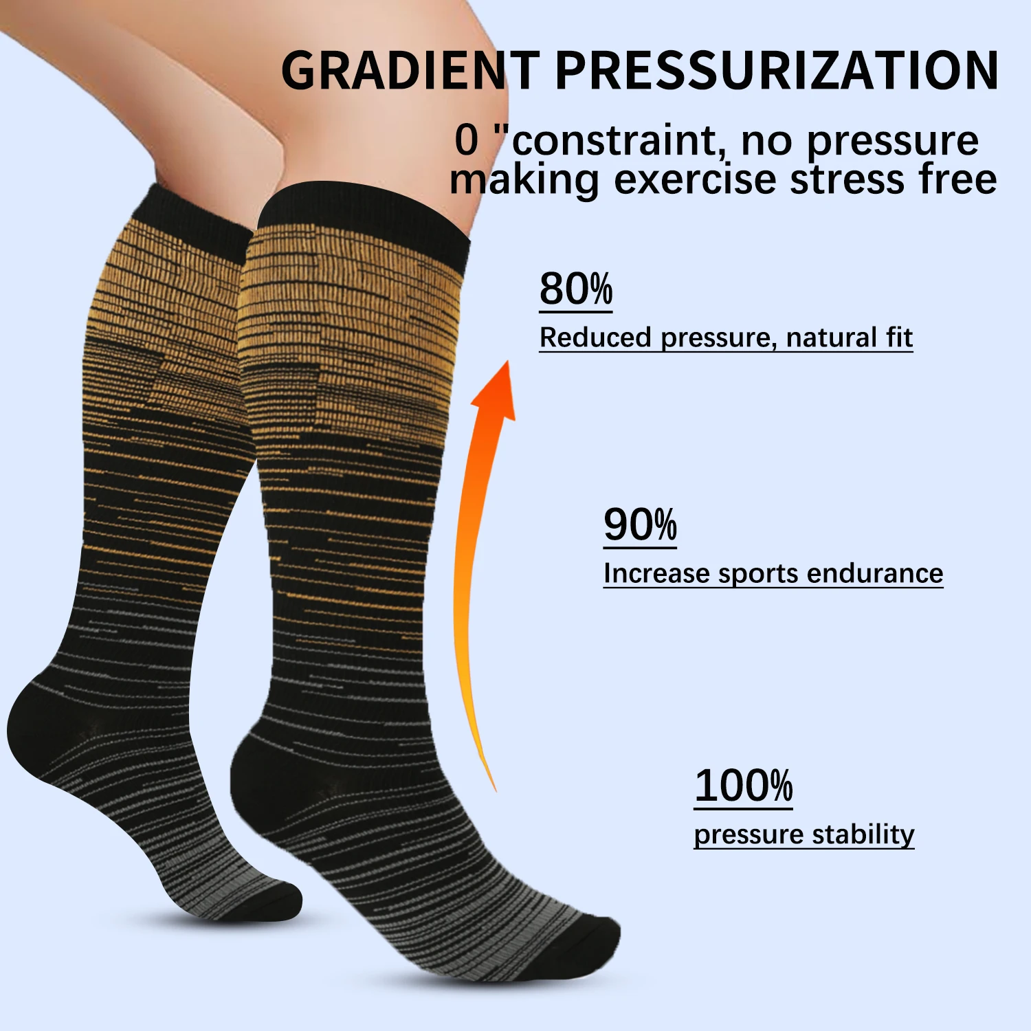 Compression Stockings Nursing Women And Men Stockings Best Medical Nursing Hiking Travel Flight Socks Running Fitness Socks