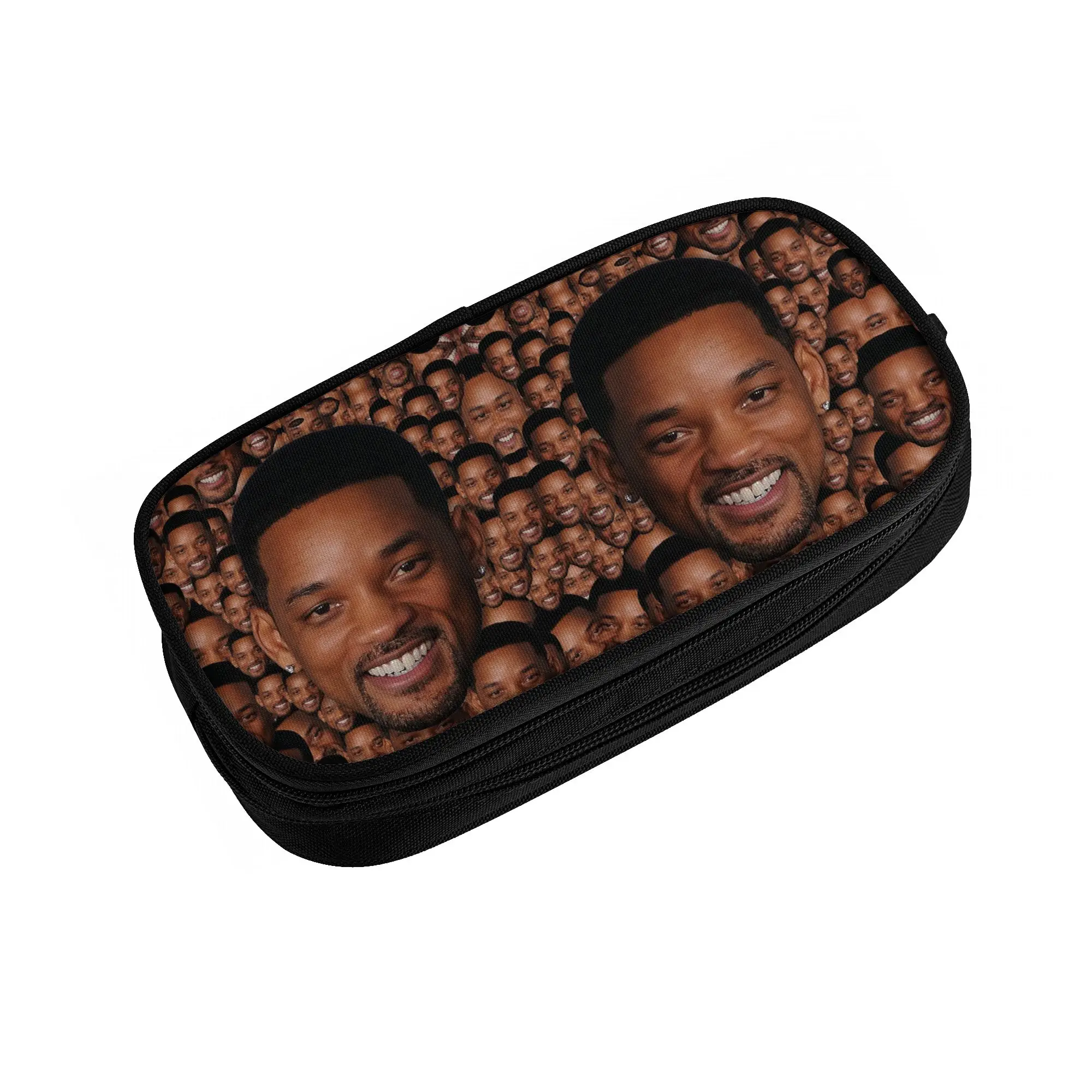 Wills Smiths American Actor Rapper  Kawaii Pencil Cases Boys Girls Large Capacity  Pencil Bag Students Stationery